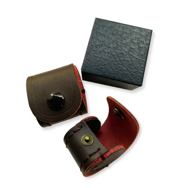 estuche de cuero porta lupa de cuero