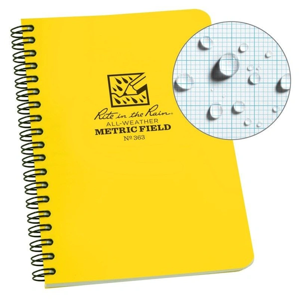 libreta impermeable de campo rite in the rain mod. 363